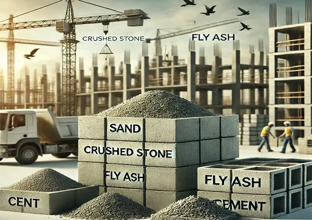 Din ce materiale sunt făcute cărămizile de beton?